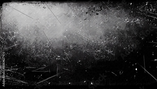dusty scratched and scanned old film texture with cracks dirty grunge style overlay for photo or banner