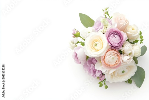 Soft floral composition in blush and lilac tones symbolizing delicate love.