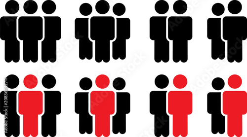 Foto Black and white telephone icons with hour labels for customer service support