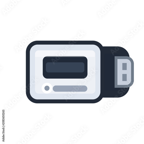 USB Flash Drive Pendrive Vector Icon