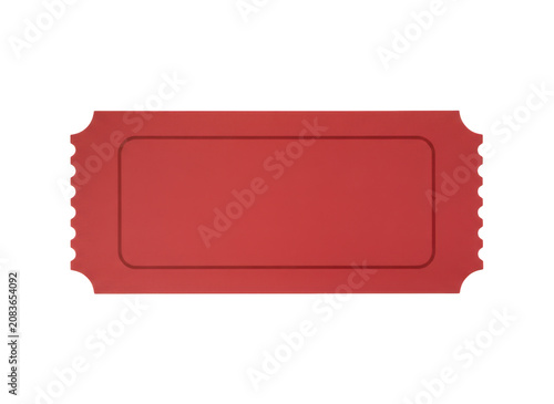 Red ticket stub icon