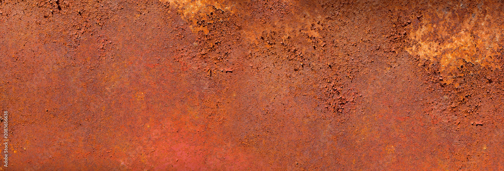 Obraz premium Rust forming on old metal industrial surface