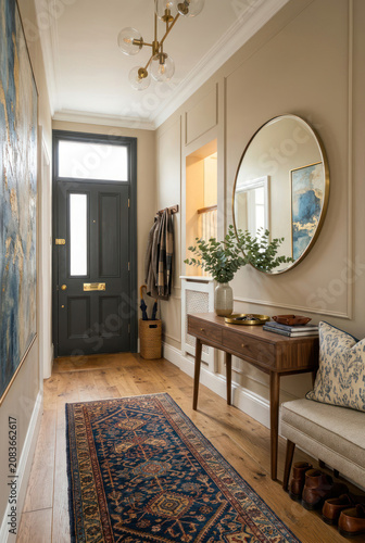 Interior design of an apartment entrance hall