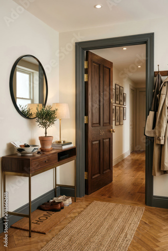 Interior design of an apartment entrance hall