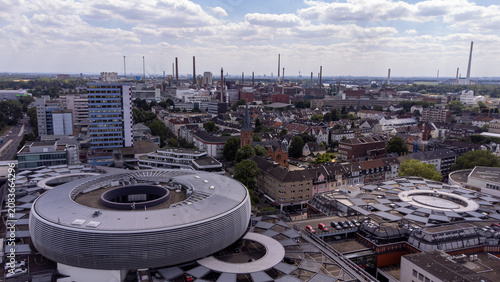 Fotografie Aerial View of Leverkusen in North Rhine-Westphalia, Germany