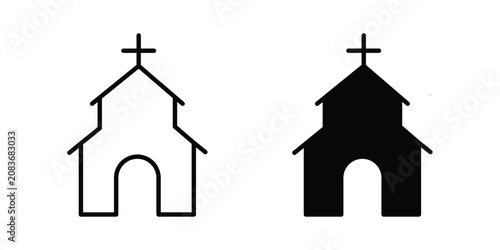 Obraz na płótnie Church icon