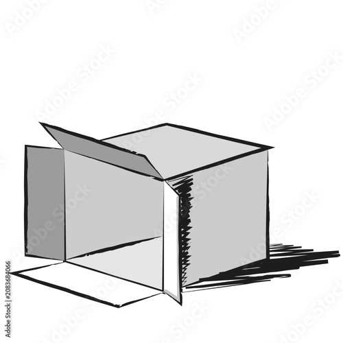 Hand Draw Boxes White