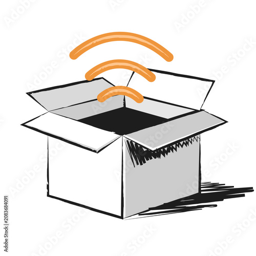 Hand Draw Boxes White