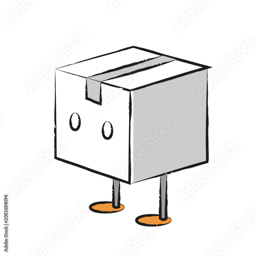 Hand Draw Boxes White