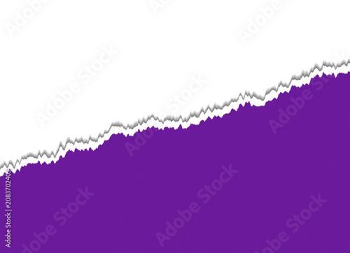 Fotografie Purple and black gradient with jagged white line dividing the colors