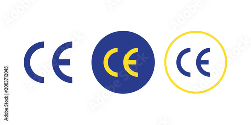 Quadro su tela CE Mark Symbol Set Vector – European Conformity Certification Icons Collection i