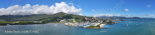 Photos Spectacular aerial panorama of Airlie Beach Whitsundays Queensland Australia