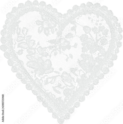 Lacy heart frame Lace background Design for background, carpet, wallpaper, clothing, wrapping, Batik, fabric, illustration embroidery
