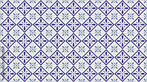 Foto Abstract Geometric Seamless Pattern with Modern Memphis Shapes in Bright Colors