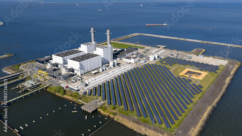 Battery Energy Storage System Next to Conventional Power Plant
