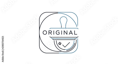 Tableau sur toile Original Quality Badge Icon Design.