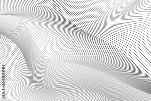 Organic Wave Flow Lines Topographic Background Vector Design