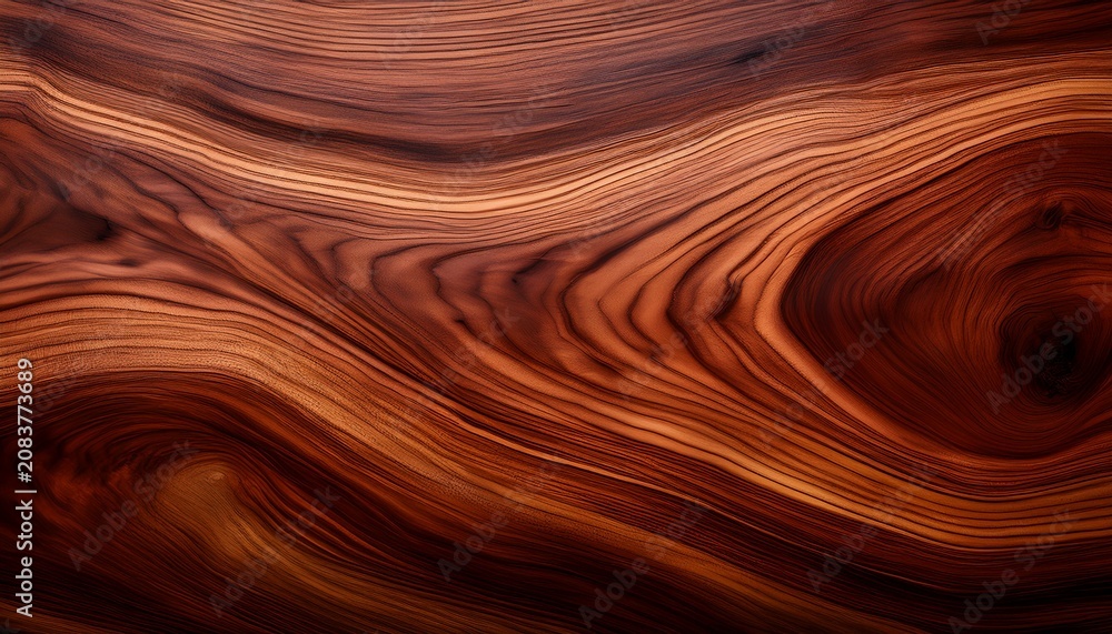 Fototapeta premium A Close Up Captures The Textured Beauty Of Rich Mahogany Wood Revealing The Natural Grain And Warm Hues Of The Material