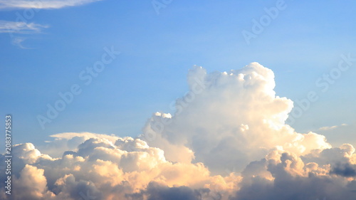夕暮れの夏の空
