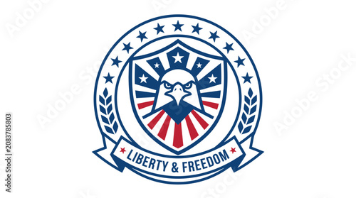 Eagle Emblem: Liberty and Freedom Shield