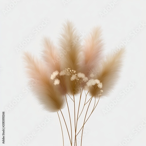 Boho Dreamcatcher Watercolor Illustration with Soft Pastel Feathers and Floral Elements Isolated on White Background