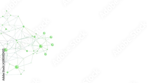 ESG and Sustainable Business Technology Background with Green Digital Network
