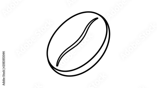 Photography Simple Hand Drawn Coffee Bean Line Art Illustration