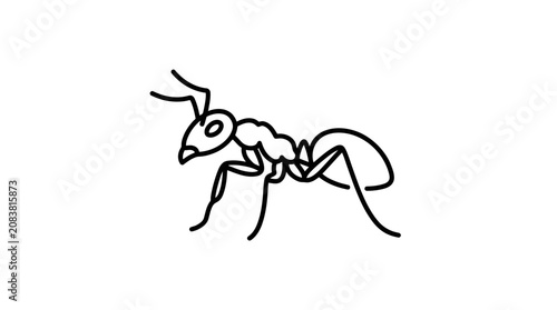 Minimalist Ant Illustration