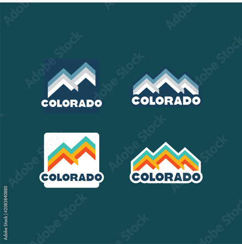 Camping badge design. Outdoor adventure logo with quote - Home is where we park it, for t shirt. Included retro camper van trailer and wanderlust patches. Unusual hipster style.