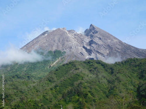 landscape of merapi mountain