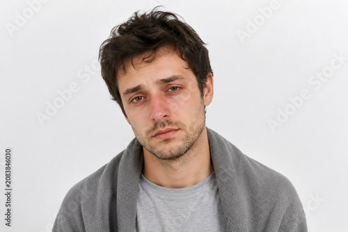 portrait of a sick man