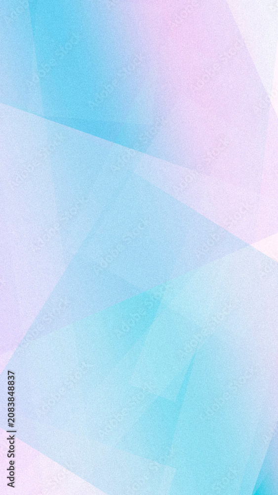 Fototapeta premium A soft blend of pastel blue and pink with subtle grain and geometric planes creates a dreamy, artistic background for social covers and ads.