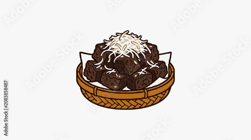 Close up of a chocolate chip cookie on a plate.