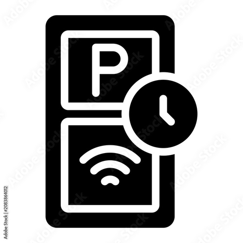 Photos duration glyph icon