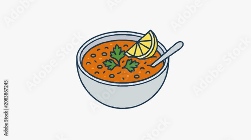 Colorful fresh salad in a white bowl with fork.