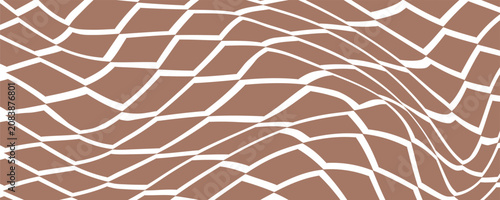 Photos Seamless mocha brown and white diamonds and triangles op art medieval textile pa