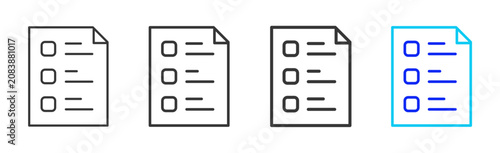 Принти на полотні Pending Review Icon Collection Creative Outline Style for Documents Business Man