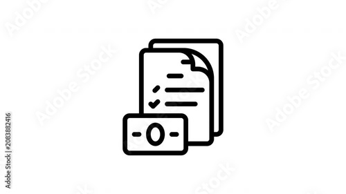 checklist minimalist stroke animation