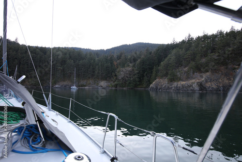 Bild auf Leinwand Lummi Island anchorage