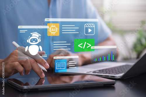 Fotografie AI Learning Platform for Digital Education Automation, Chatbot Tutoring, Online