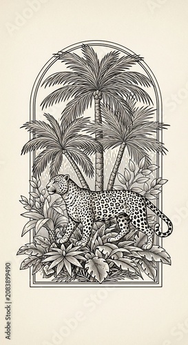Jungle Majesty Within an Arch