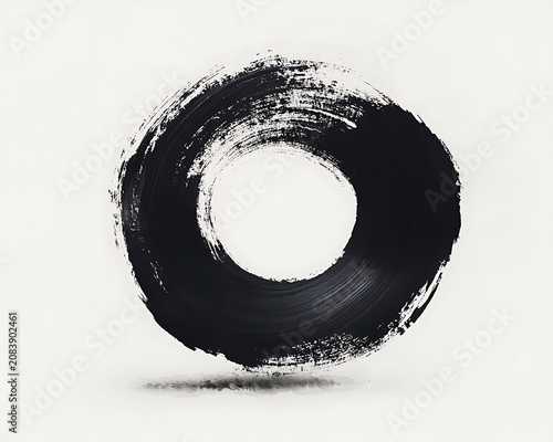 Black and white grunge circle background with industrial metal and adhesive tape elements macro abstract composition of bolts screws rubber ring and steel equipment