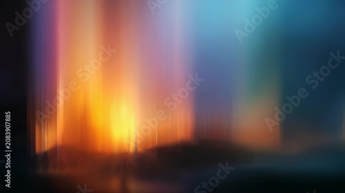 Vivid abstract light streaks blend seamlessly into a mesmerizing gradient, creating a futuristic and ethereal atmosphere. Soft glowing colors evoke a sense of mystery and wonder