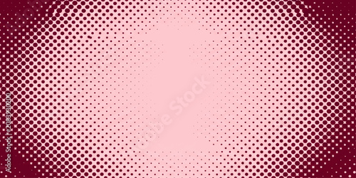 фотографія A mesmerizing abstract pattern of crimson and pink dots, fading from dark edges to a soft, luminous center, creating a visually captivating and modern design
