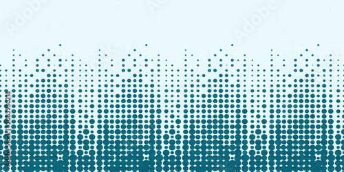 Φωτογραφία Abstract teal and light blue halftone dot pattern forms a dynamic gradient, creating a modern and clean graphic background