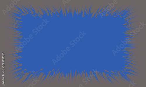 Jagged Border Frame Design with Spiked Edges