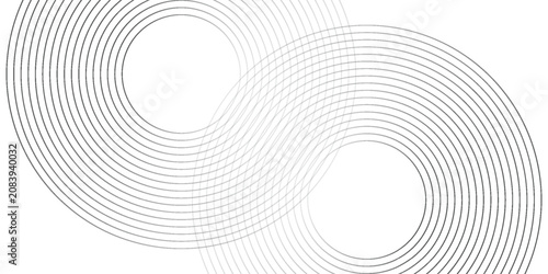 Foto White geometric abstract background overlapping layers on bright space with line effect decoration