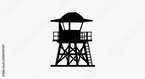 Observation Lookout Tower Structure.