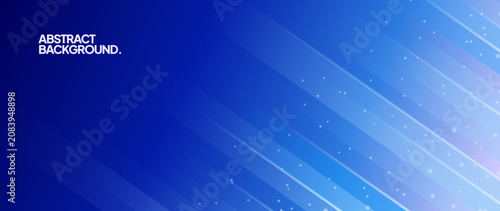 Modern blue abstract background. With straight lines pattern. Web banner, wallpaper, banner, brochure. Geometric shape background.