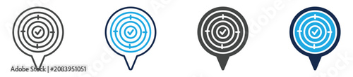 Foto determine icon sheet multiple concept